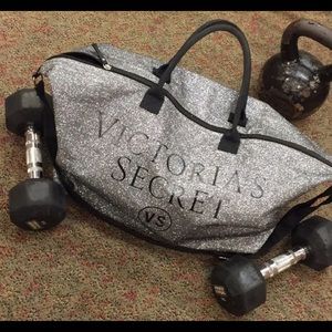 Victoria's Secret glitter gym/travel bag