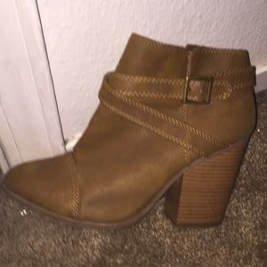 Tan booties