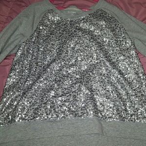 Sequin sweatshirt  size 18/20