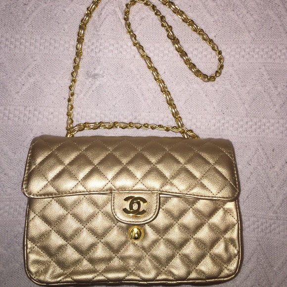 Gold Chanel Purse