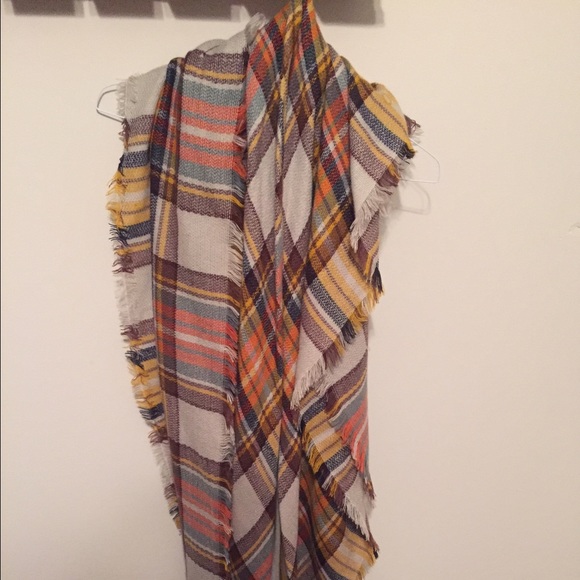 Plaid Blanket Scarf