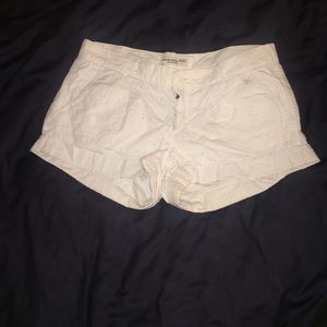 Abercrombie and Fitch white shorts
