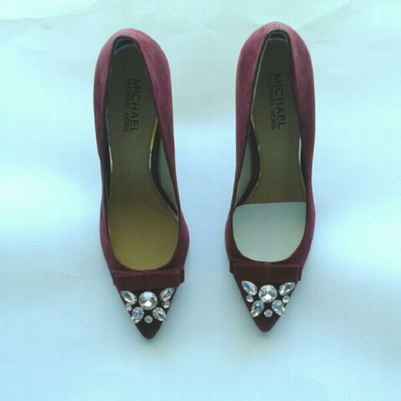 Suede merlot felicity embellished shoes SOLD!!!! - Picture 2 of 4