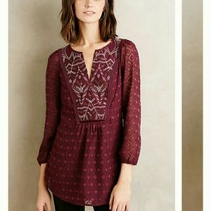 Anthropologie Madiran Peasant Blouse