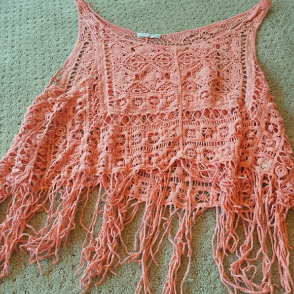 Coral Lace Tank