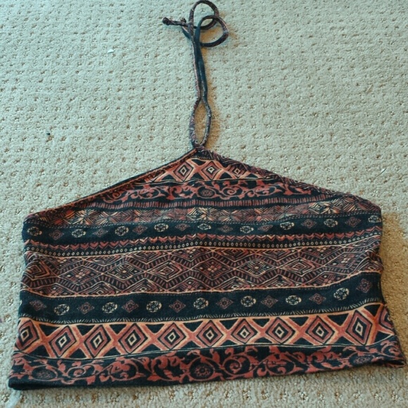 Tribal Halter Crop Top