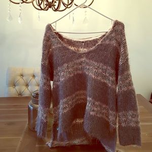 Free People knit pullover striped