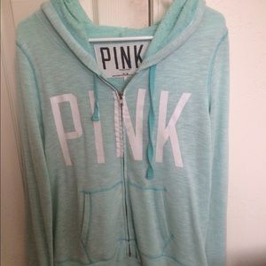 Blue Victoria secret pink hoodie