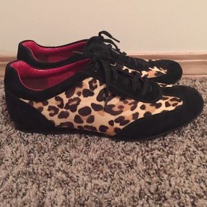 Leopard print sneakers