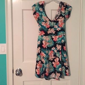 Floral t shirt dress