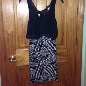 Black and white dress