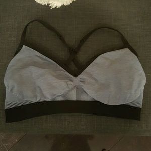 Lululemon blue and black bralette