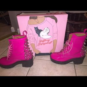 Jeffrey Campbell 8th st spiked boots