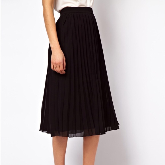 ASOS Midi Skirt with Pleats
