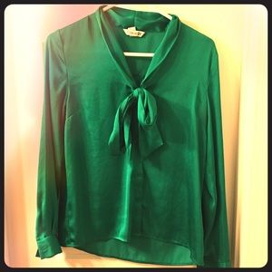 Green blouse
