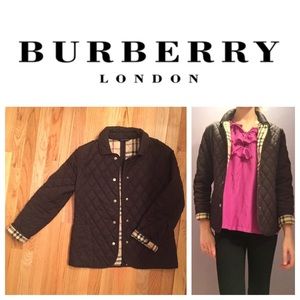 Authentic Burberry Quilted Jacket in Black