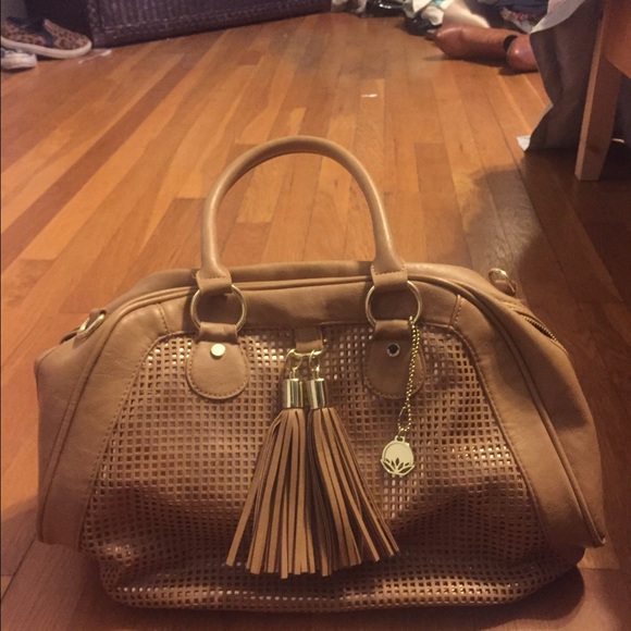 Big Buddha tan boho bag