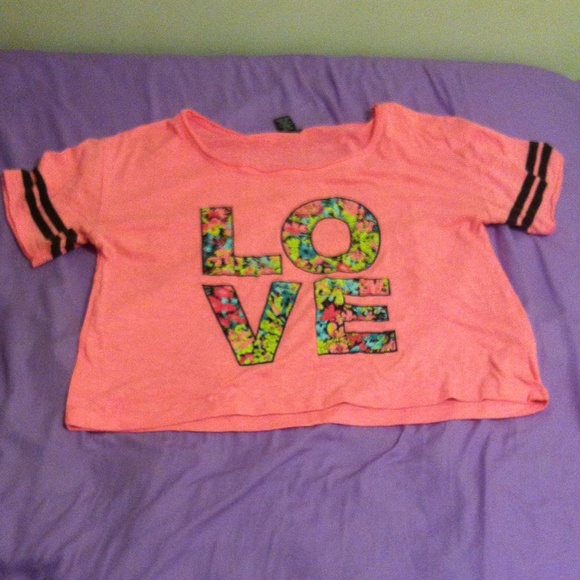 Pink crop top