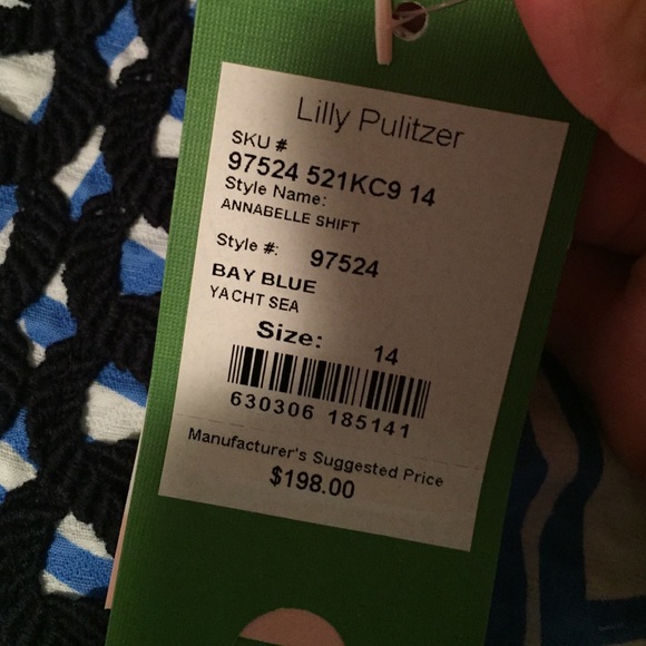 Lilly Pulitzer Annabelle Shift Dress 14 - Picture 3 of 4