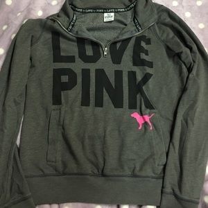 love pink half zip