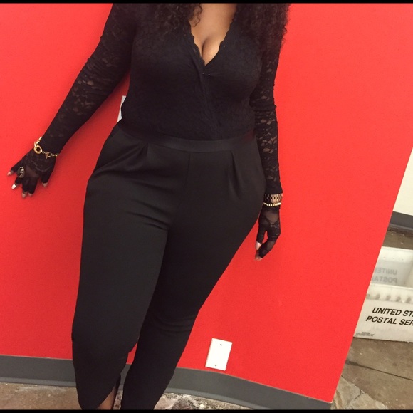 Black lace jumpsuit *NEGOTIABLE
