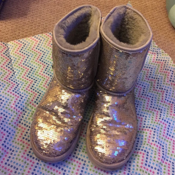 Authentic Ugg short sequin boots