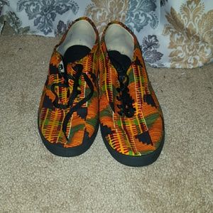 African print shoes