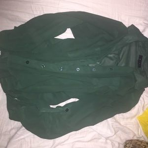 Green button down