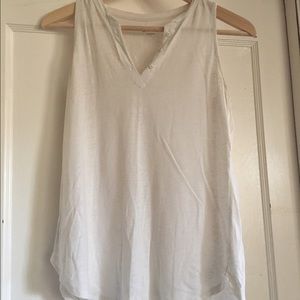 Basic Heathered White Tank