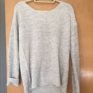 Super cozy grey knit sweater!