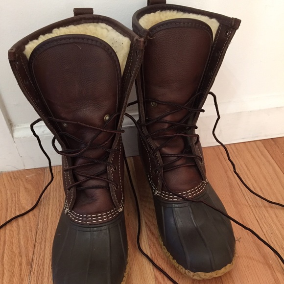 Women's Bean Boots L.L.Bean, 10" Shearling-Lined