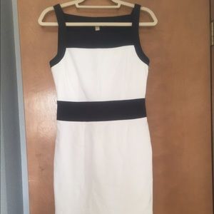 Beautiful Navy and White Ponte Dress!