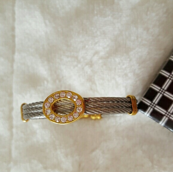 Gold silver stainless steel bracelet - Picture 1 of 2