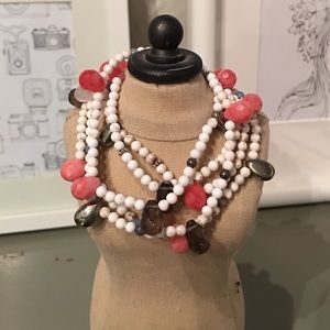 Agate, Pyrite, and crystal bracelet