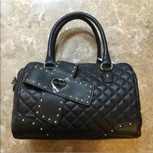 Betsey Johnson Large Black Satchel