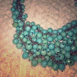 Turquoise beaded necklace