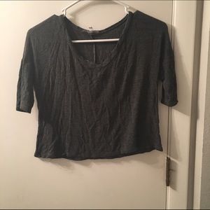 Half sleeve crop top