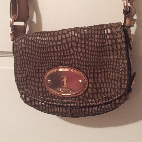 Fossil: Brown Leather Cross-body