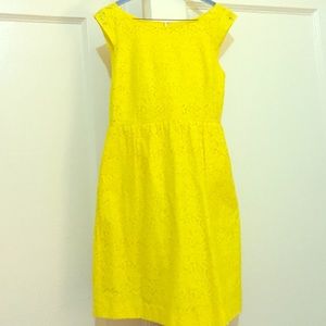 Yellow J. Crew dress. Size 10 petite. 🌻