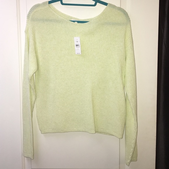 Light neon yellow Lou & grey sweater