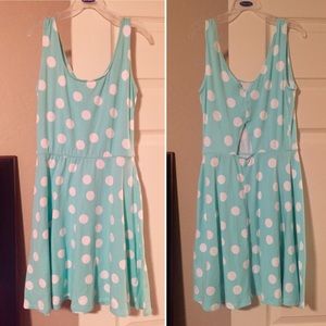 Teal Polka Dot Sundress