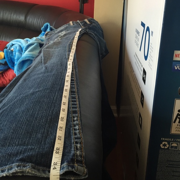 Bebe Kayla 5 Pocket Distressed Jeans Size 26 - Picture 4 of 4