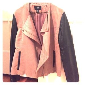Suede and leather H&M jacket. Size 12.