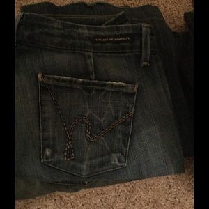 Citizens of Humanity low rise slight flare jeans
