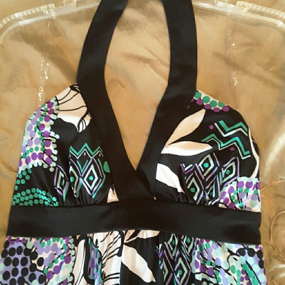 Halter-style maxi dress
