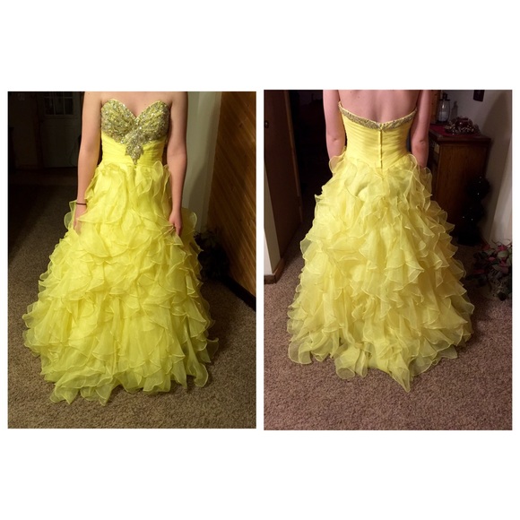 Night Moves Dresses & Skirts - Yellow Prom Dress