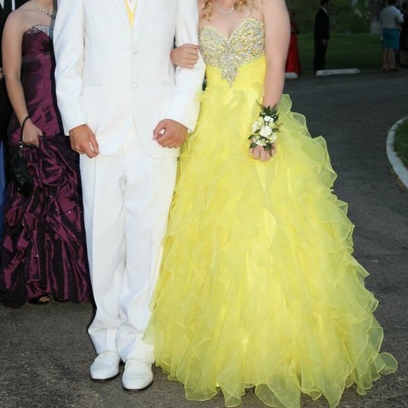 Yellow Prom Dress - Picture 2 of 3