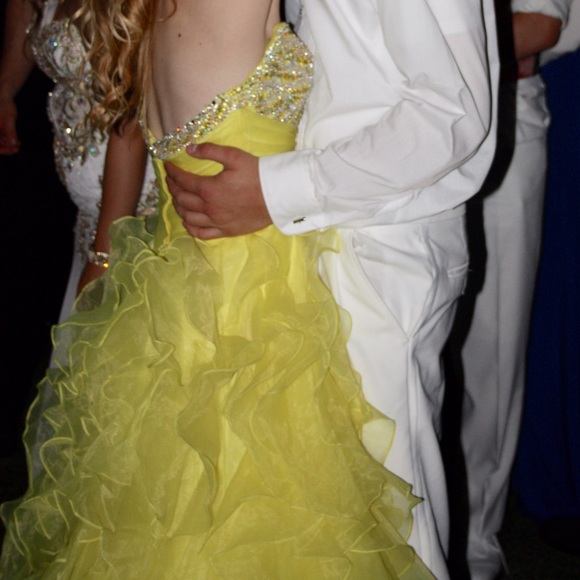 Yellow Prom Dress - Picture 3 of 3