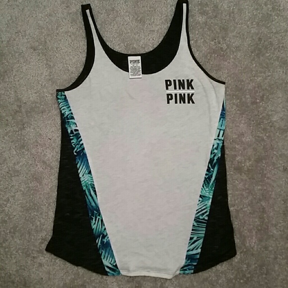 New love pink tank top s