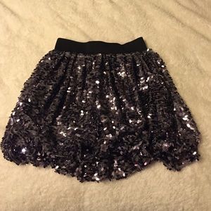 The Children's Place silver sequin skirt